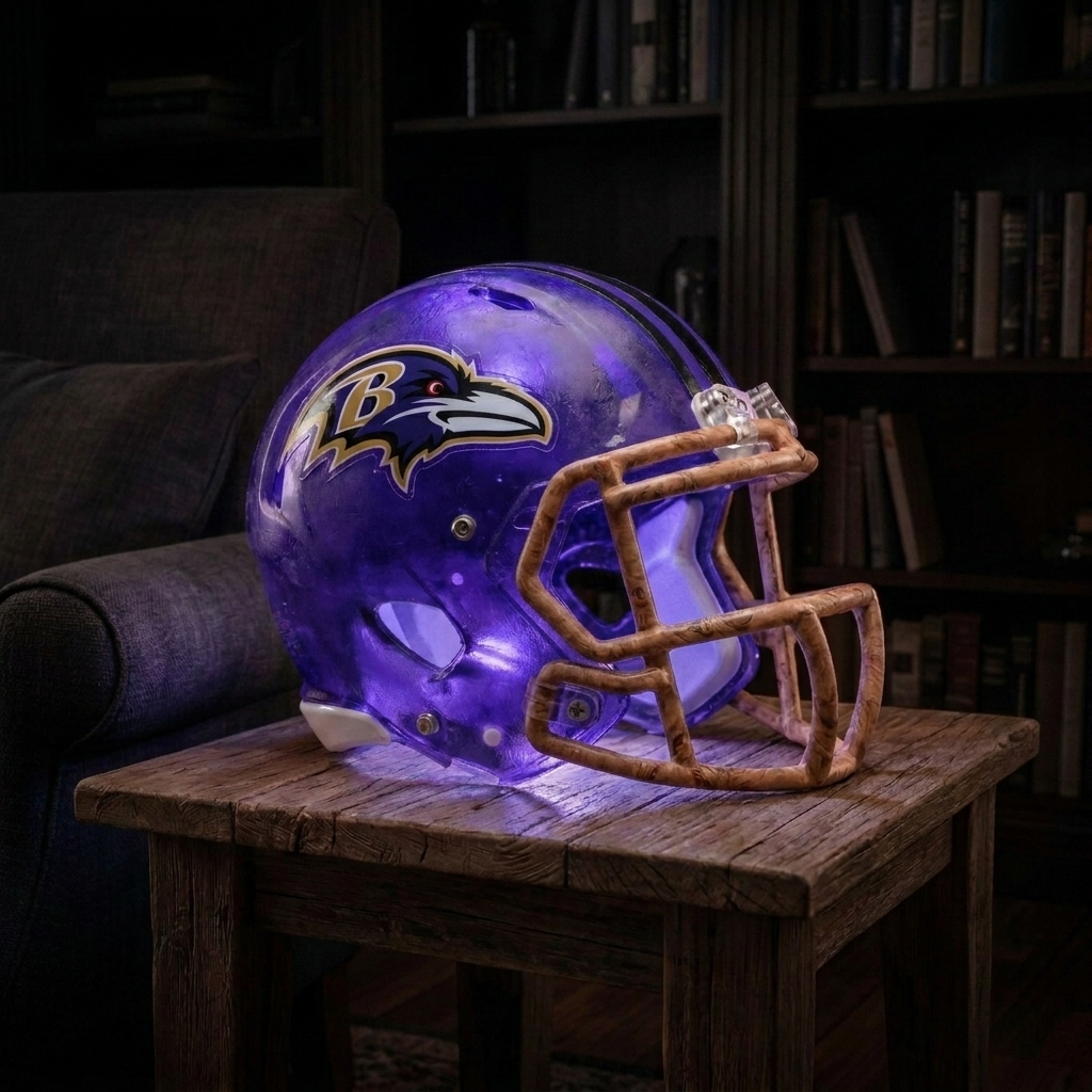 💡 Glowing Football Helmet Lamp – Pick Your Team Style