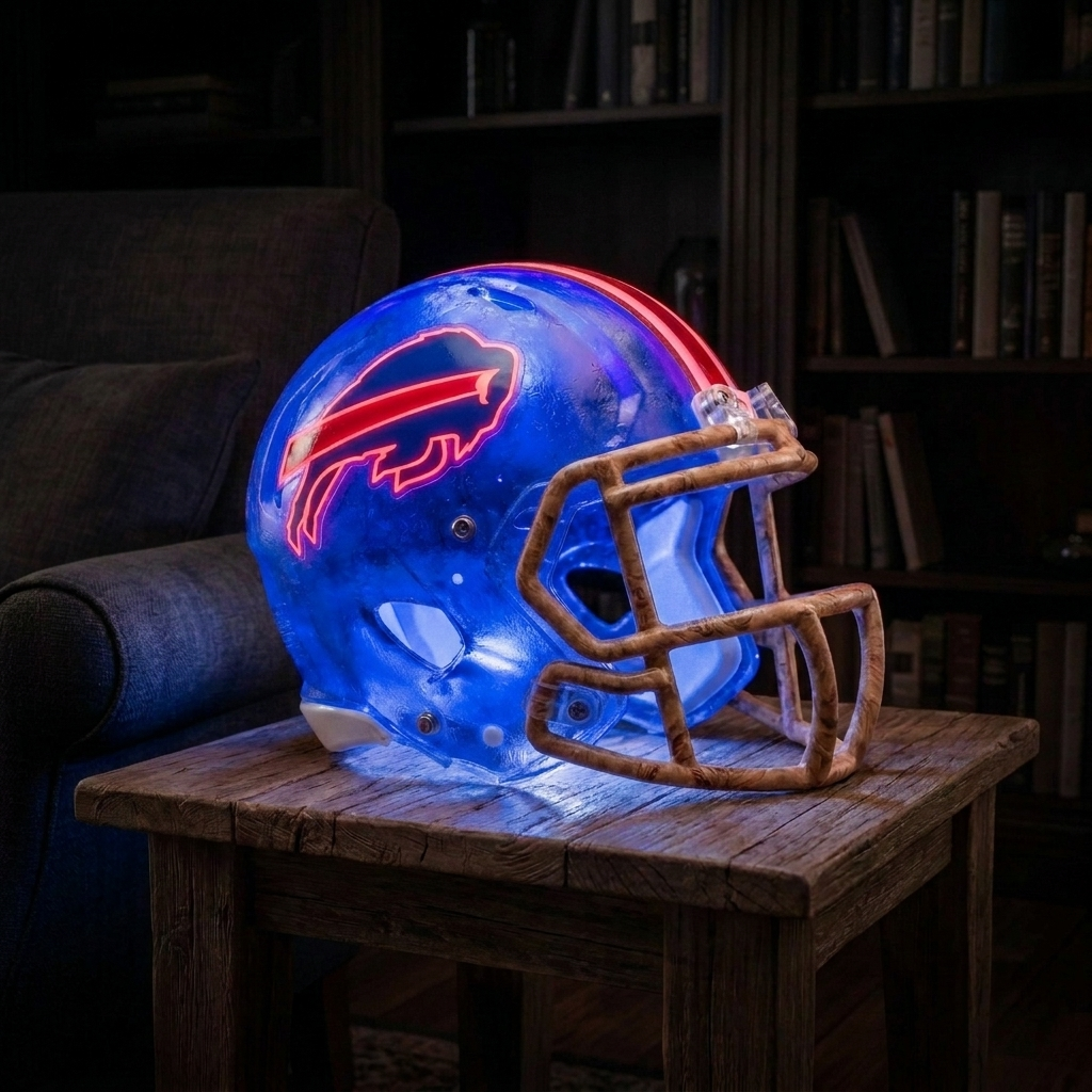 💡 Glowing Football Helmet Lamp – Pick Your Team Style