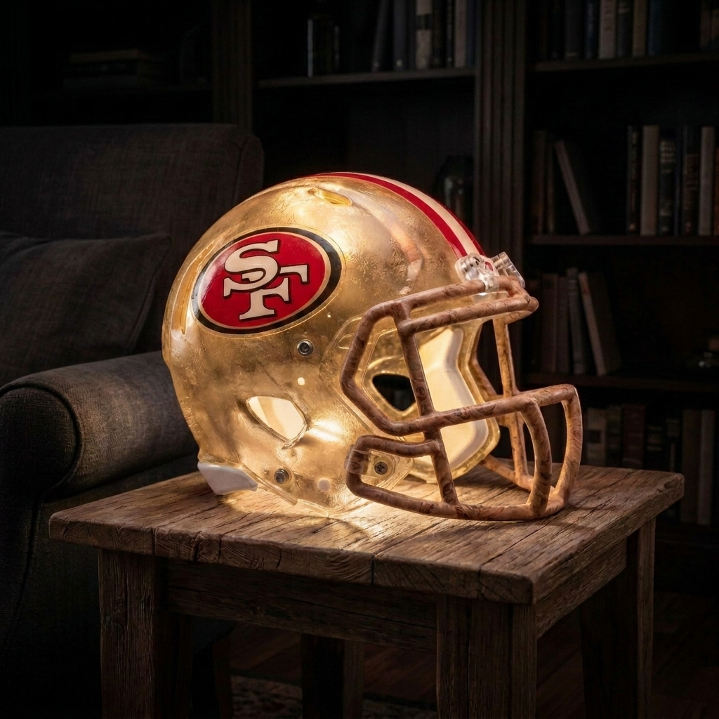 💡 Glowing Football Helmet Lamp – Pick Your Team Style