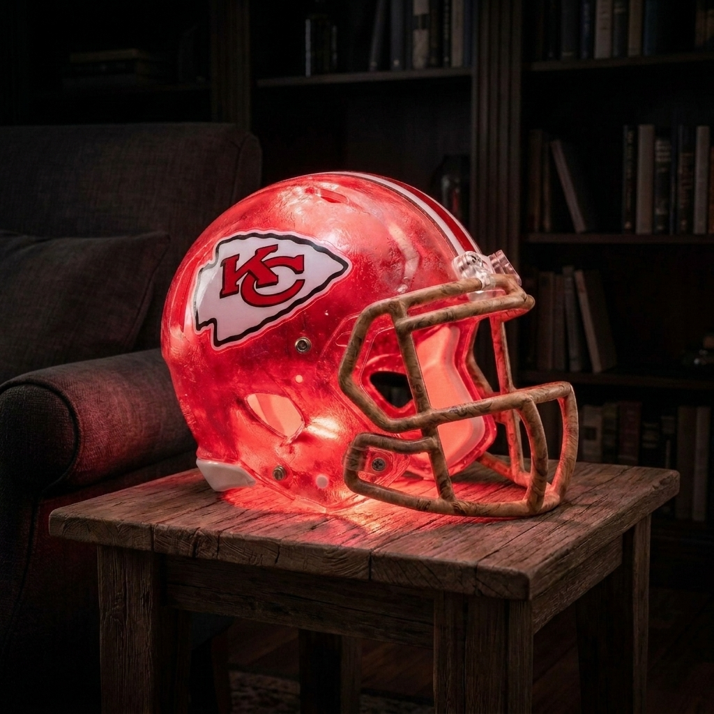 💡 Glowing Football Helmet Lamp – Pick Your Team Style