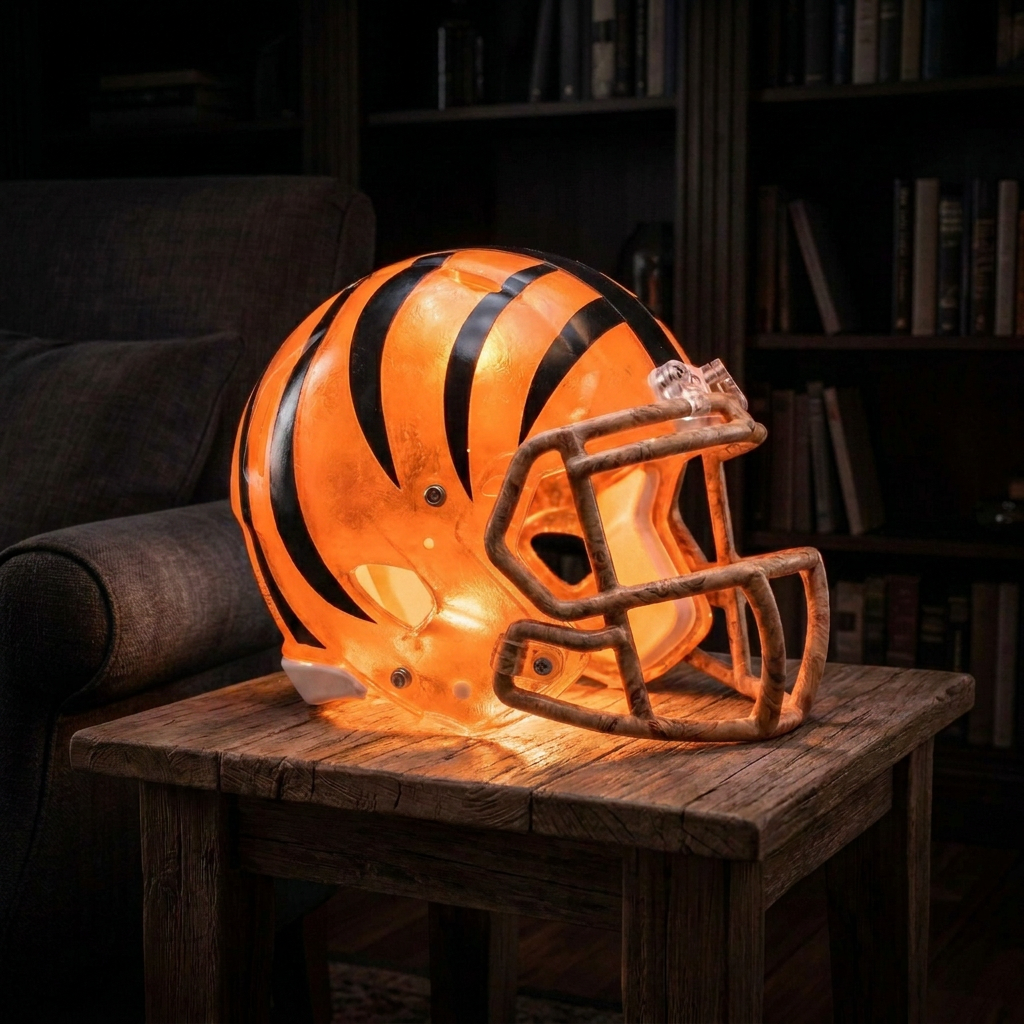💡 Glowing Football Helmet Lamp – Pick Your Team Style