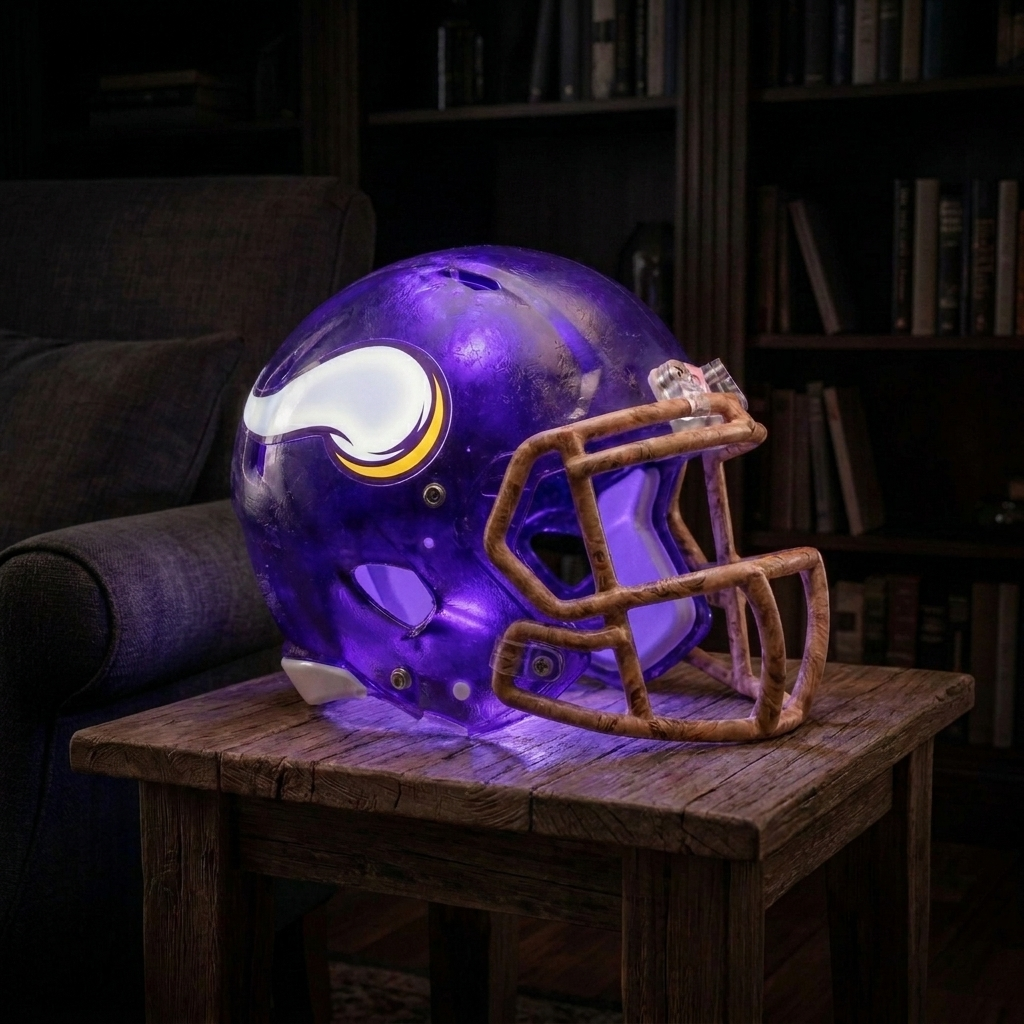 💡 Glowing Football Helmet Lamp – Pick Your Team Style