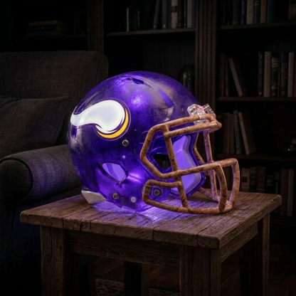 💡 Glowing Football Helmet Lamp – Pick Your Team Style