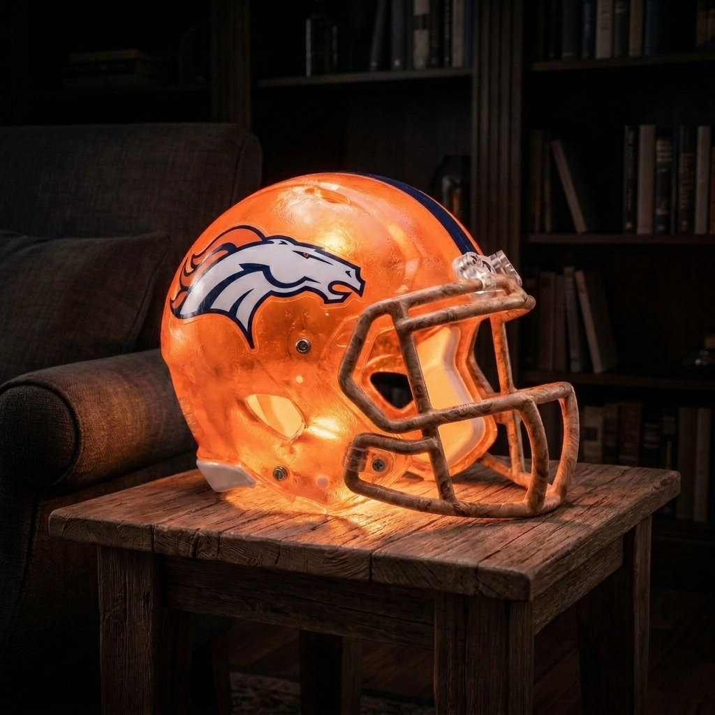 💡 Glowing Football Helmet Lamp – Pick Your Team Style