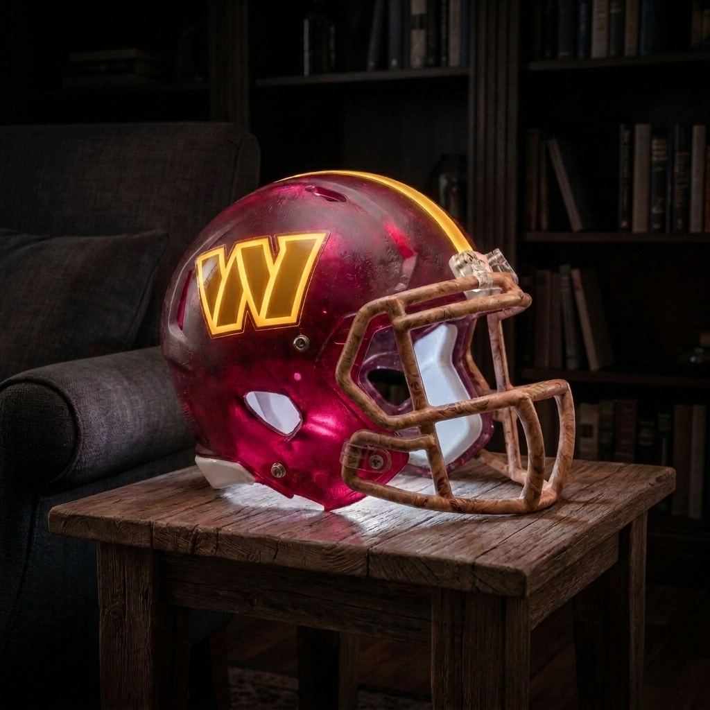 💡 Glowing Football Helmet Lamp – Pick Your Team Style