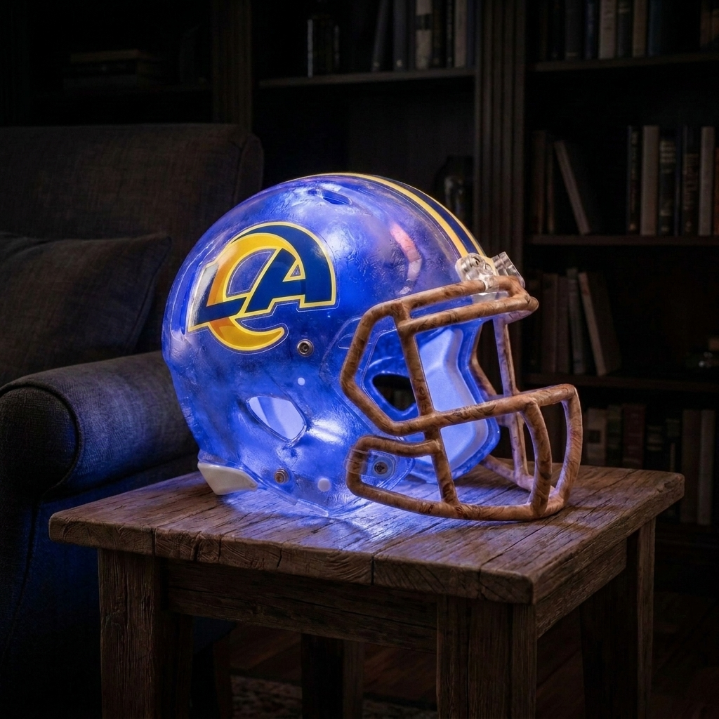 💡 Glowing Football Helmet Lamp – Pick Your Team Style