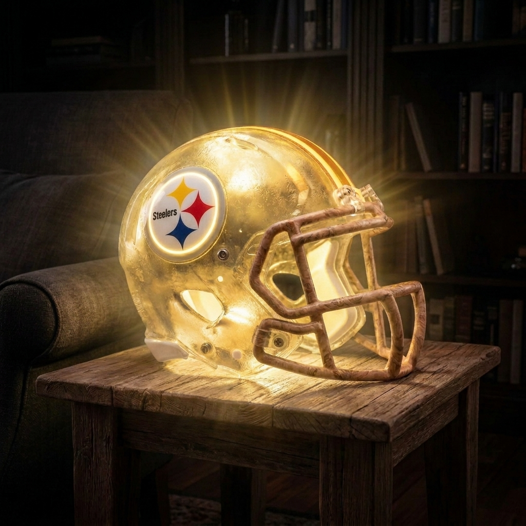 💡 Glowing Football Helmet Lamp – Pick Your Team Style