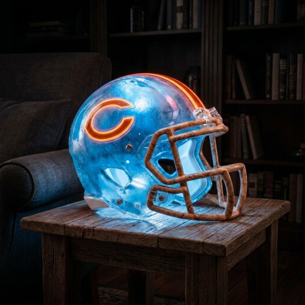 💡 Glowing Football Helmet Lamp – Pick Your Team Style