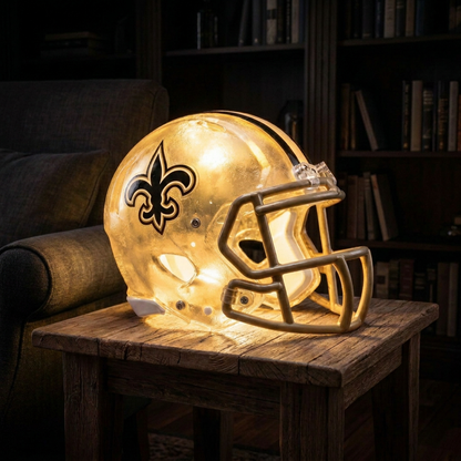 💡 Glowing Football Helmet Lamp – Pick Your Team Style