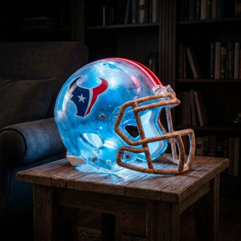 💡 Glowing Football Helmet Lamp – Pick Your Team Style