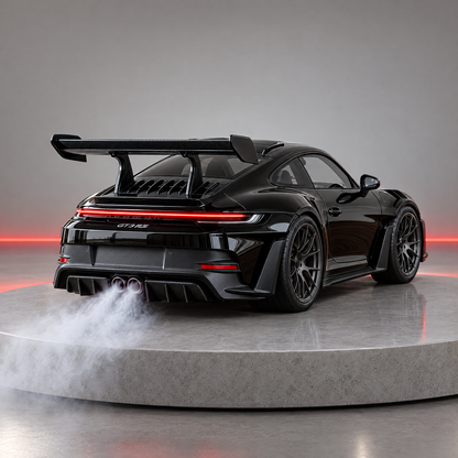🏎️💨 Track-Inspired Sports Car Display Model – Exhaust Mist Effect Collector Decor!!!