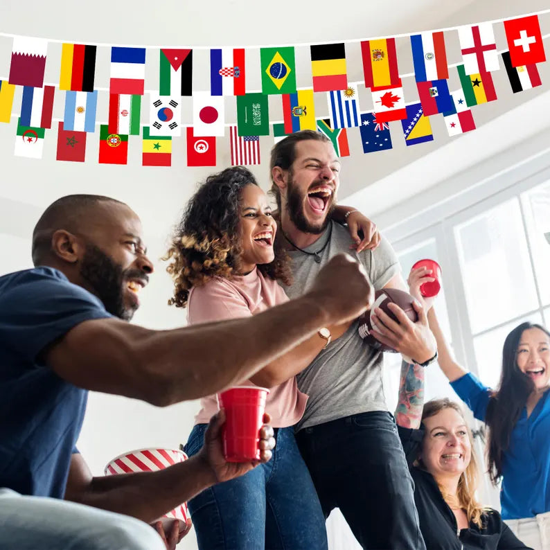 🌍 48 Country Flags Banner | Vibrant International Garland Party Decor 🎉