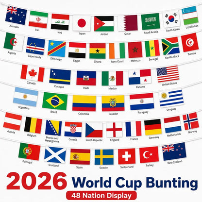 🌍 48 Country Flags Banner | Vibrant International Garland Party Decor 🎉
