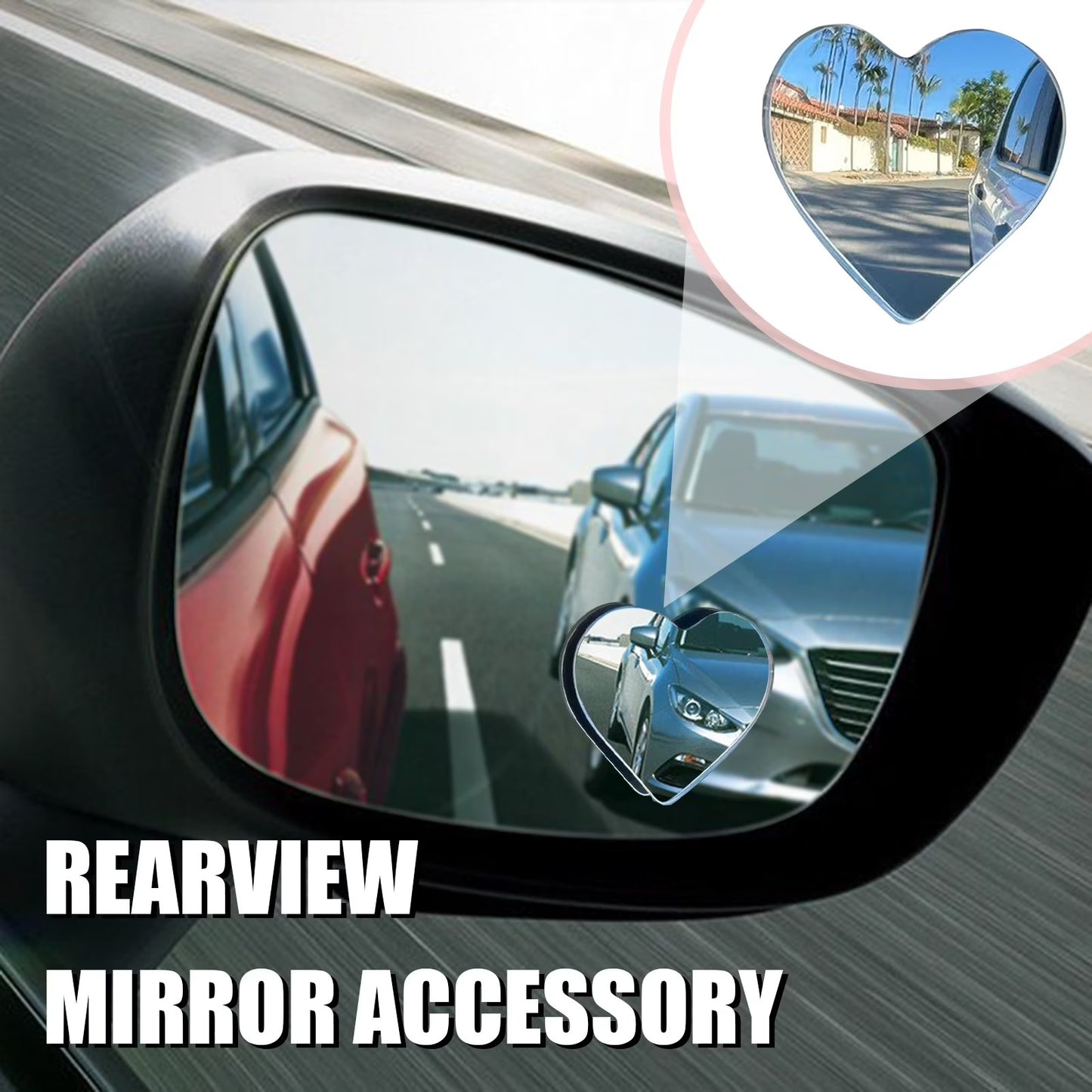 🔥Hot Sale-✨❤️2Pcs Heart Shaped Blind Spot Mirrors for Cars