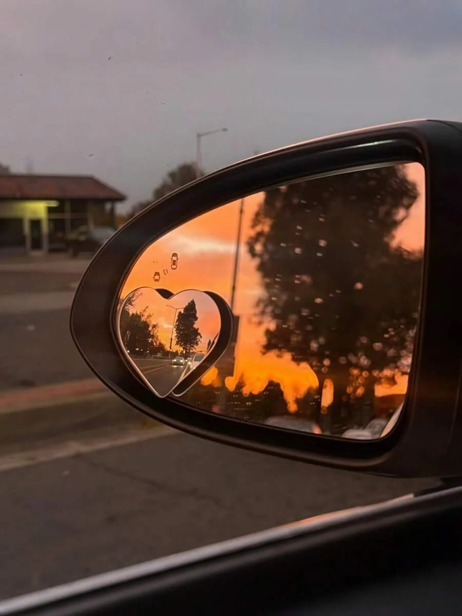 🔥Hot Sale-✨❤️2Pcs Heart Shaped Blind Spot Mirrors for Cars