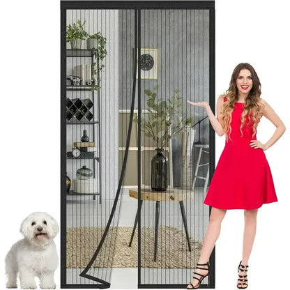 🔥2026 HOT SALE🏠🔥Breathable Mesh Curtain with Hands-Free Magnetic Closure