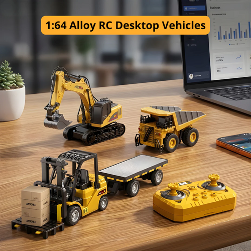⏰46% OFF - Mini Desktop Remote Control Forklift Truck Toy