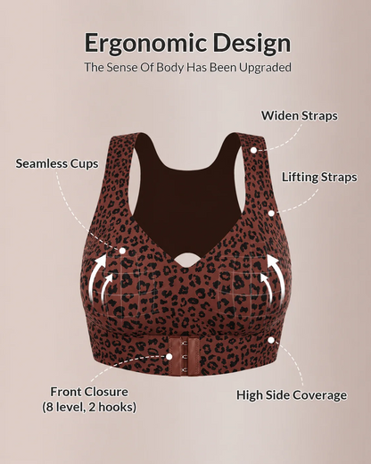 ✨Cross Back Front Closure Bra – Wireless Comfort & Posture Support