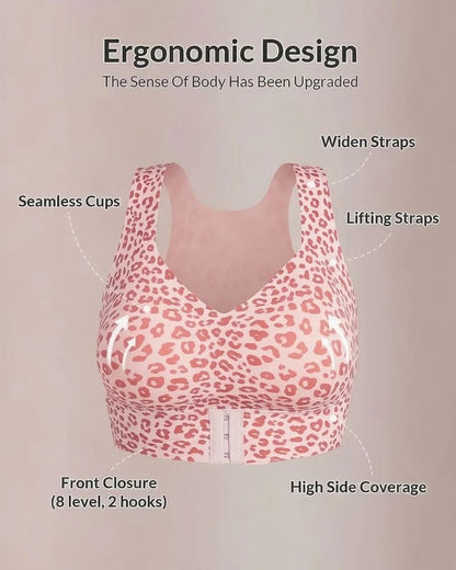 ✨Cross Back Front Closure Bra – Wireless Comfort & Posture Support