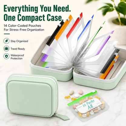 🔥50% OFF TODAY💊14-Pouch Medicine & Supplement Organizer