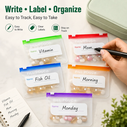 🔥50% OFF TODAY💊14-Pouch Medicine & Supplement Organizer