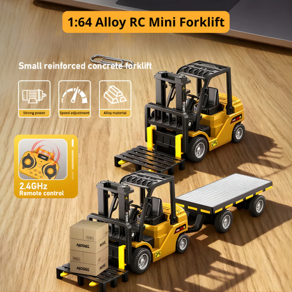 ⏰46% OFF - Mini Desktop Remote Control Forklift Truck Toy