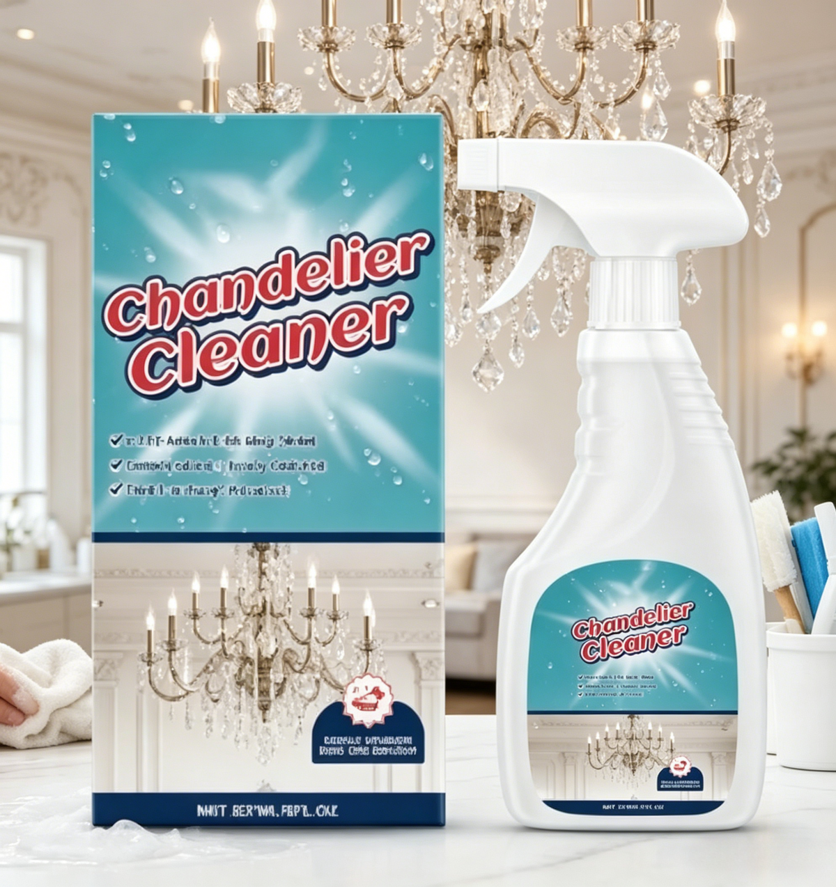 ✨ Chandelier Cleaning Spray – Glass, Crystal & Fixture Care