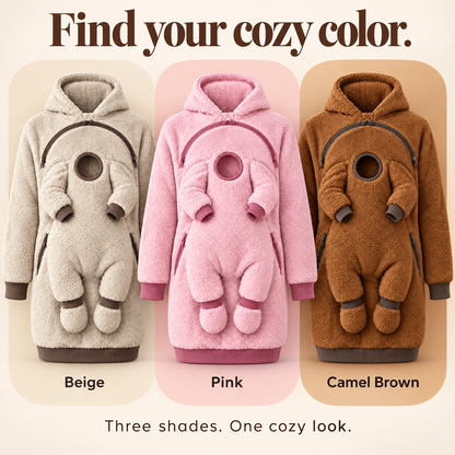 🧸 Parent & Baby Integrated Fleece Hoodie - Cozy Kangaroo Pouch Pullover 👶