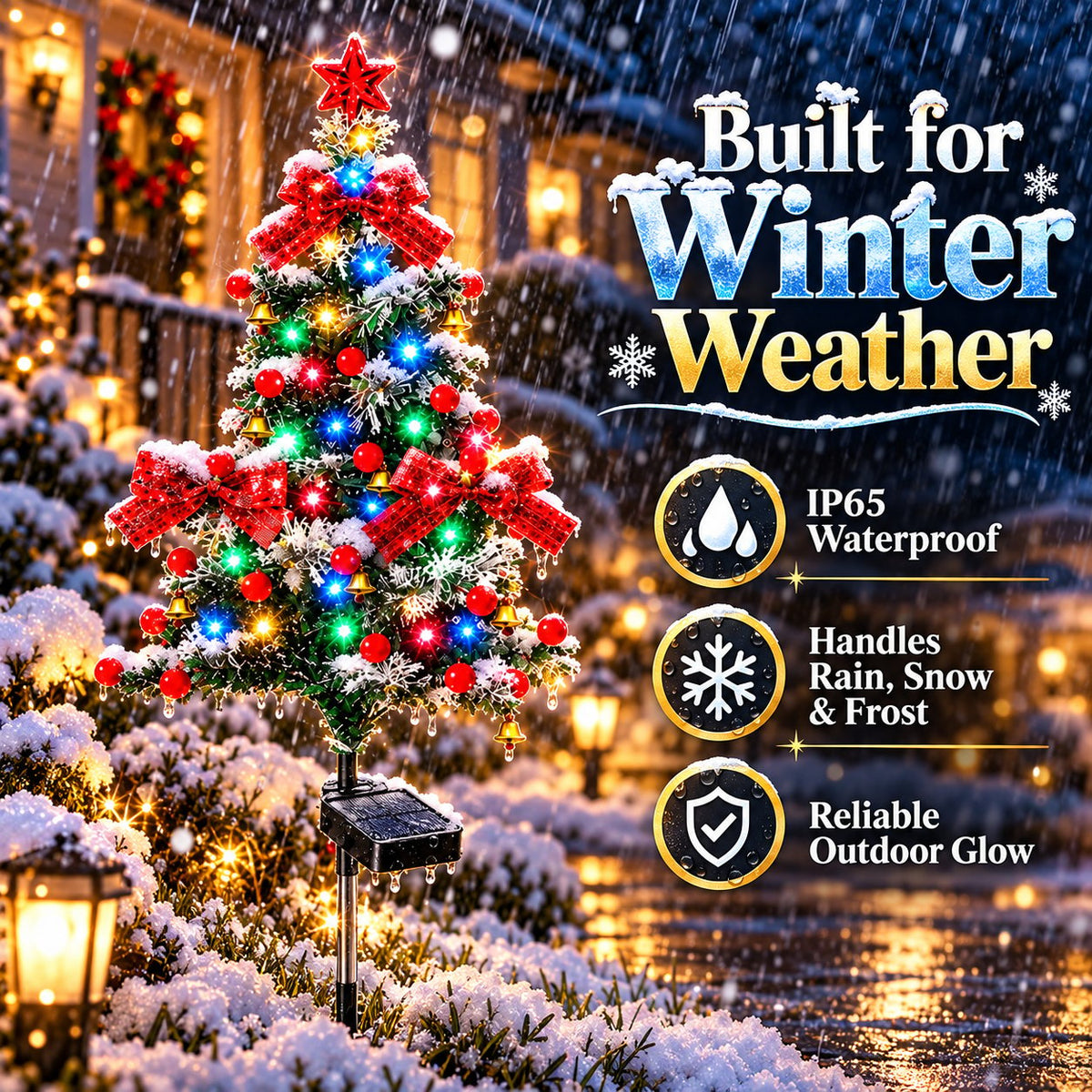 🌱 Solar Cedar Christmas Tree Lights🔥Festive Outdoor Holiday Decor🔥