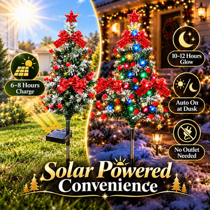 🌱 Solar Cedar Christmas Tree Lights🔥Festive Outdoor Holiday Decor🔥