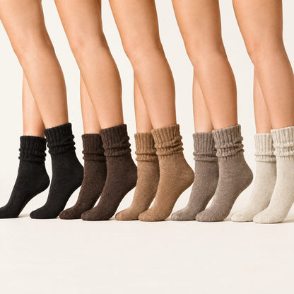 Cozy Ribbed Fleece Lined Crew Socks