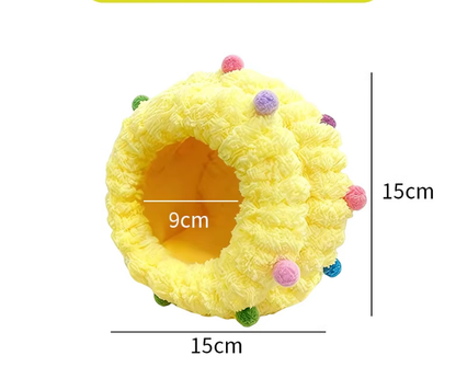 🐤 Warm Hanging Fleece Bird Bed - Soft Plush Nest Hammock for Cage ❄️