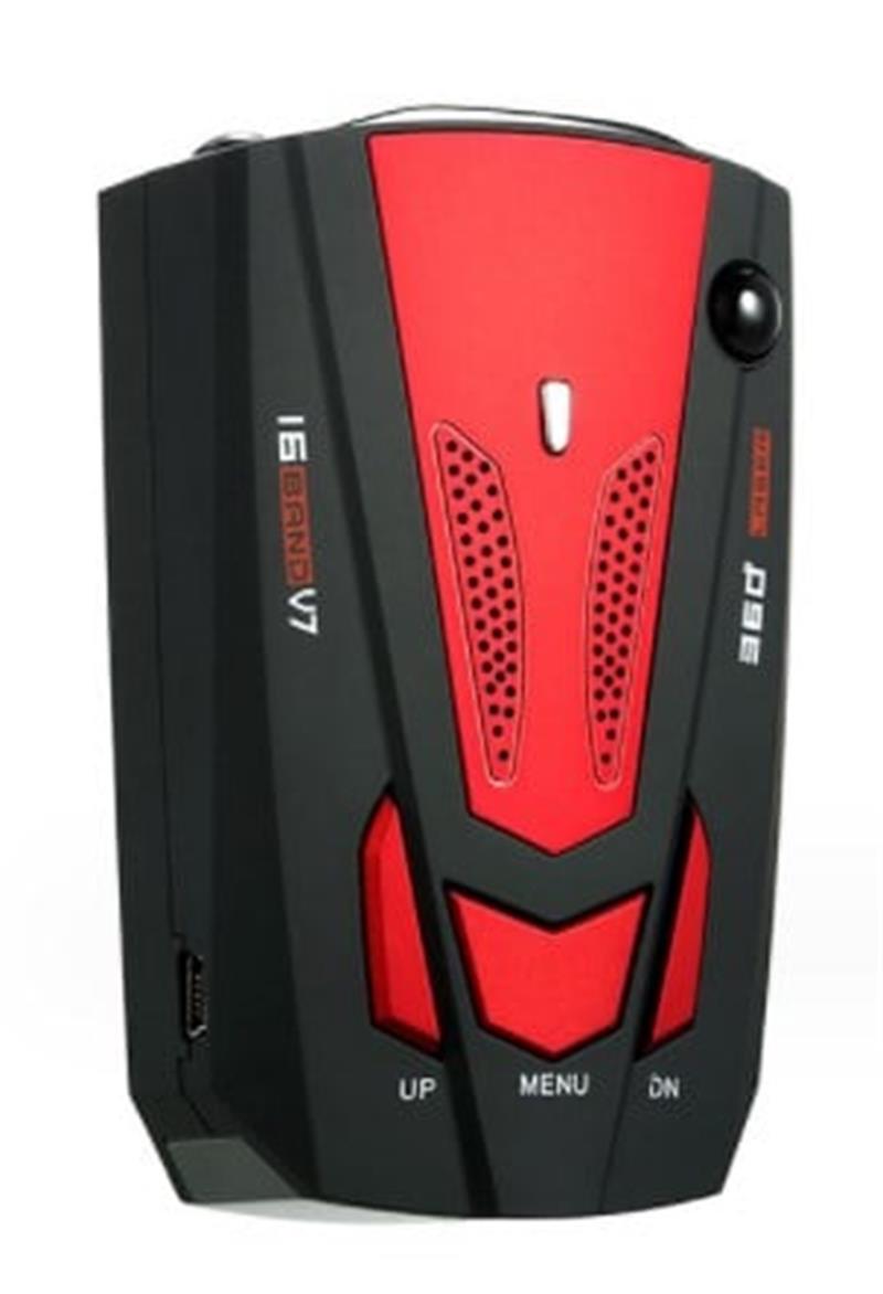 🚗 V7 Smart Radar Detector 📡 Multi-Band Detection with Voice Alerts, LED Display & City/Highway Modes