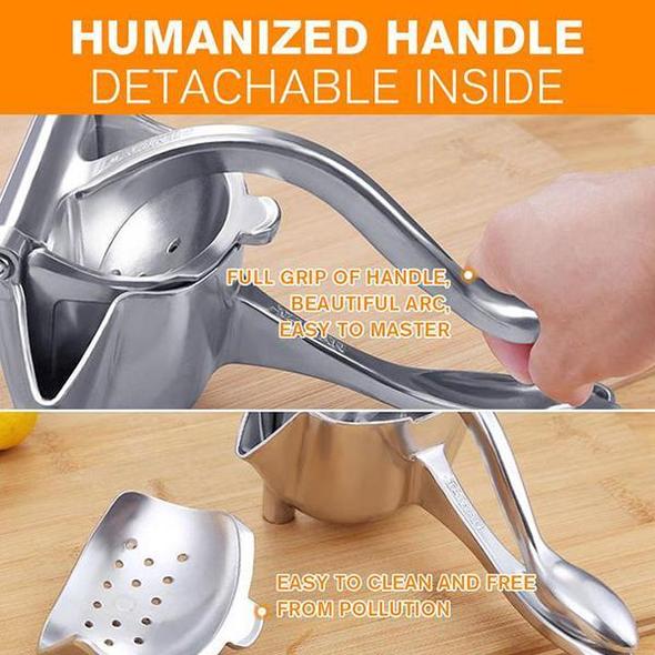 🍋 Manual Metal Citrus Juicer – Compact Hand Press for Fresh Juice