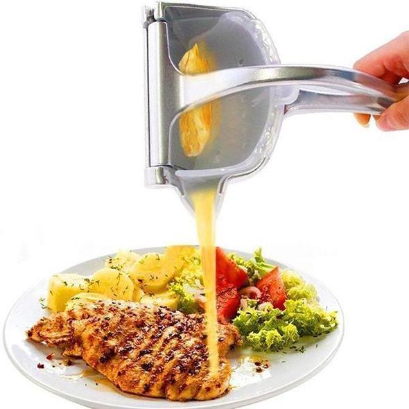 🍋 Manual Metal Citrus Juicer – Compact Hand Press for Fresh Juice