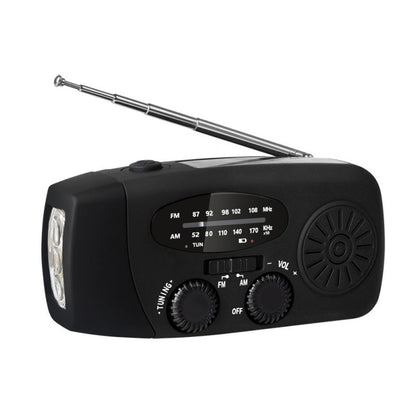 📻 Portable Solar Emergency Weather Radio - Hand Crank & Power Bank ⚡