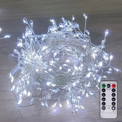 ✨ Copper Wire Firecracker String Lights – Flexible Holiday & Party Decor