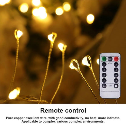 ✨ Copper Wire Firecracker String Lights – Flexible Holiday & Party Decor