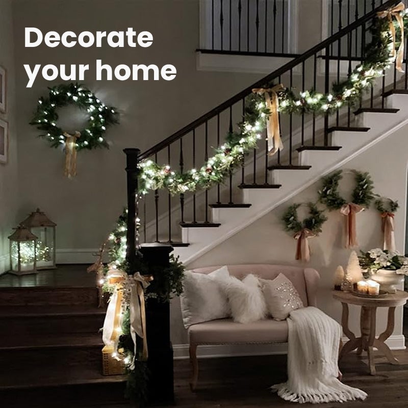 ✨ Copper Wire Firecracker String Lights – Flexible Holiday & Party Decor