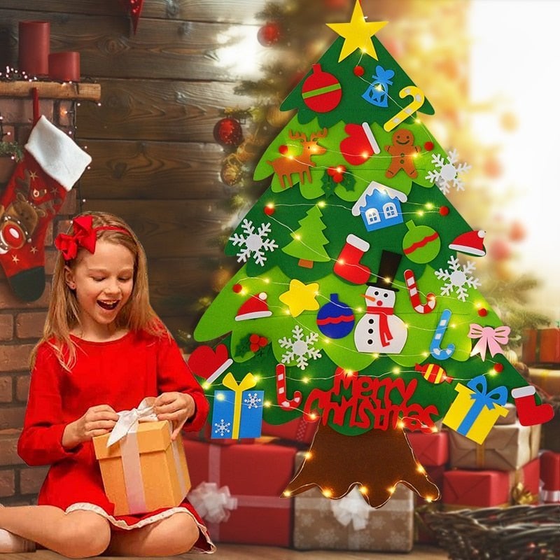 🎄 Kids DIY Felt Christmas Tree – Create, Decorate & Make Holiday Memories ✨🎁