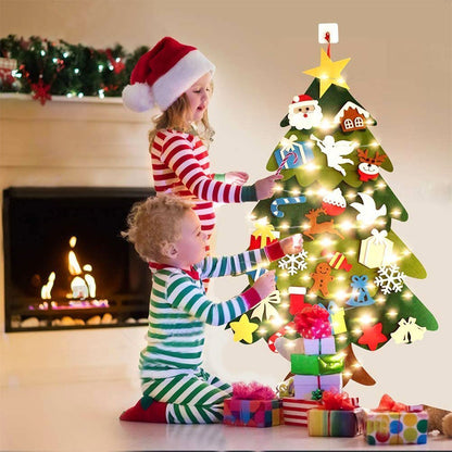 🎄 Kids DIY Felt Christmas Tree – Create, Decorate & Make Holiday Memories ✨🎁