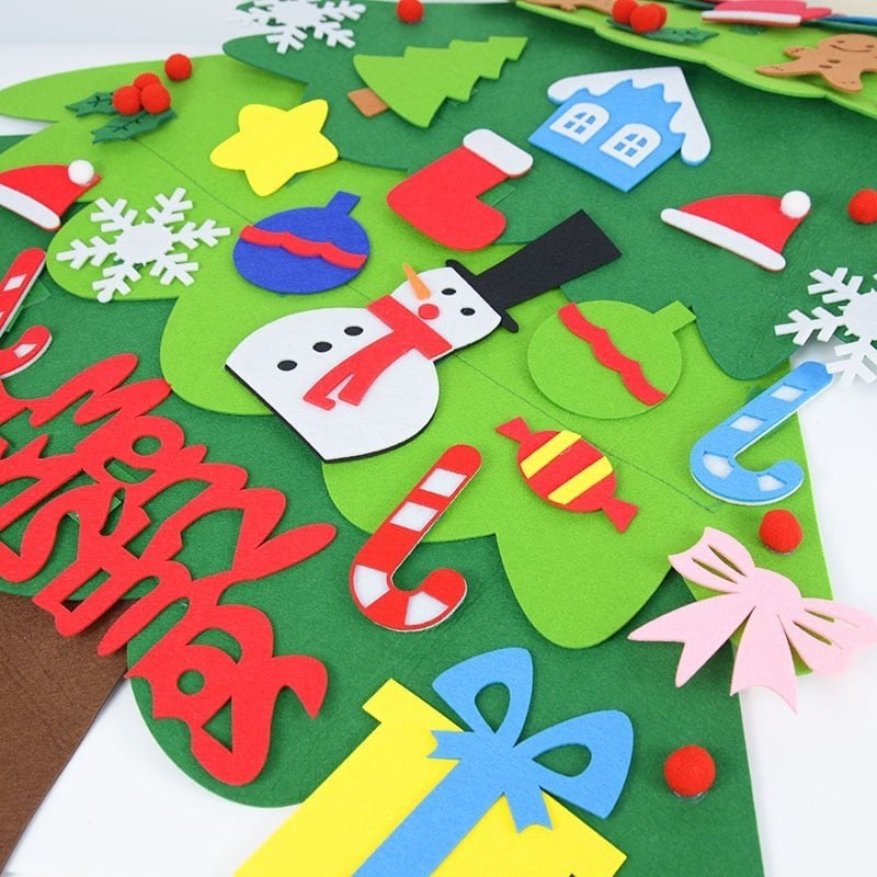 🎄 Kids DIY Felt Christmas Tree – Create, Decorate & Make Holiday Memories ✨🎁