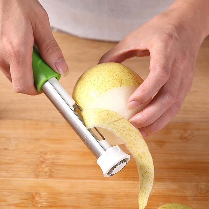🍎 Stainless Steel 2-in-1 Fruit Corer & Peeler | Sharp Blade, Ergonomic Handle & Perfect for Apples, Pears & More
