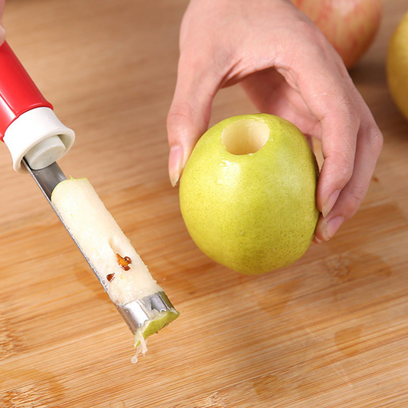 🍎 Stainless Steel 2-in-1 Fruit Corer & Peeler | Sharp Blade, Ergonomic Handle & Perfect for Apples, Pears & More