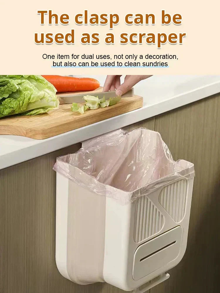 🔥While Supplies Last 50% OFF!🎉 Folding Hanging Kitchen Waste Trash Can