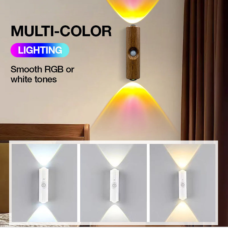 💡 RGB Motion Sensor Night Light - Wireless Magnetic Rechargeable LED Light 🌈