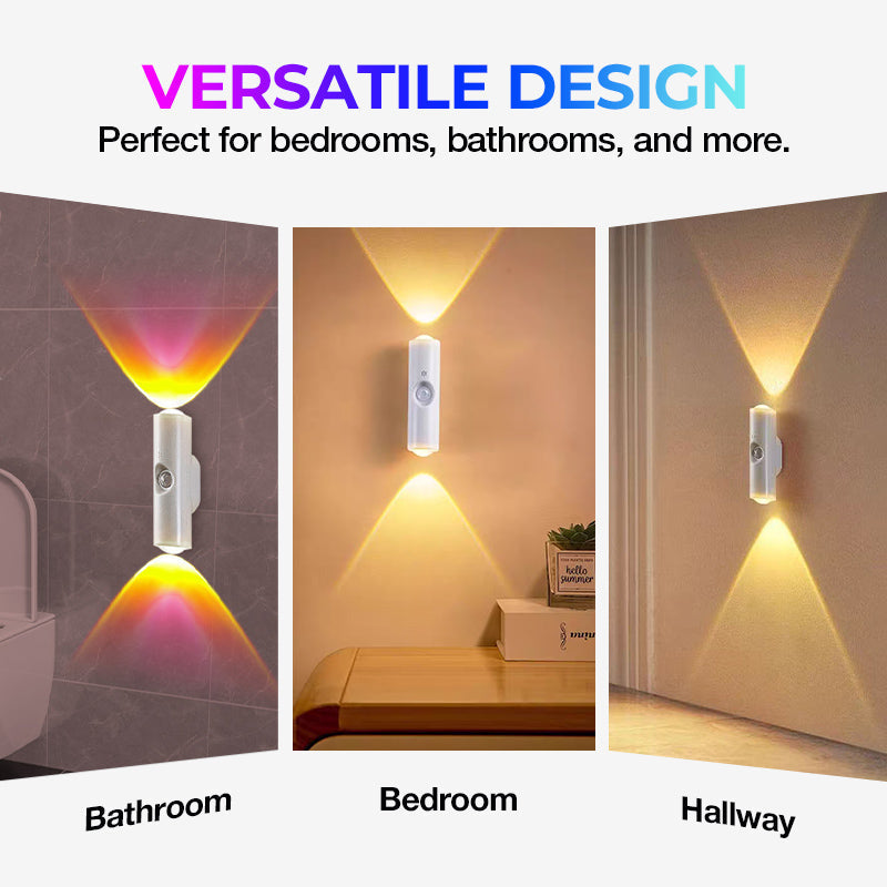 💡 RGB Motion Sensor Night Light - Wireless Magnetic Rechargeable LED Light 🌈