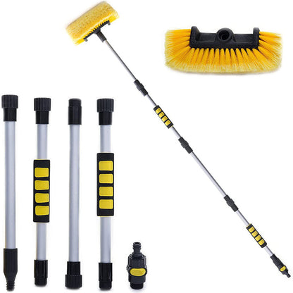 🚗 Extendable Car Wash Brush – 60in Water-Through Long Handle Cleaner