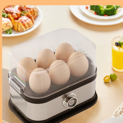 🥚 Multifunctional Electric Egg Steamer - Compact Fast Breakfast Cooker