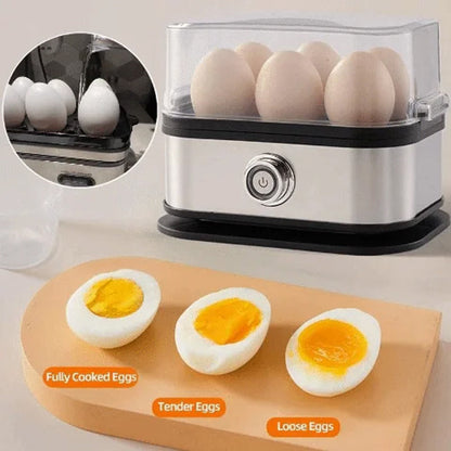 🥚 Multifunctional Electric Egg Steamer - Compact Fast Breakfast Cooker
